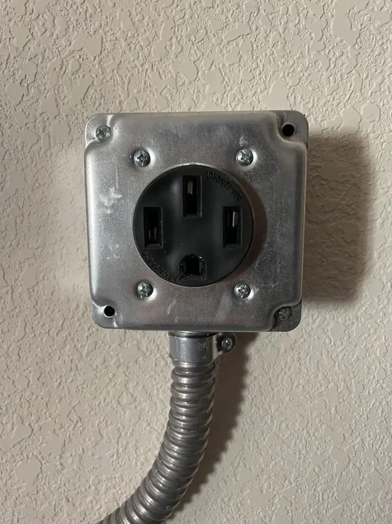NEMA 14-50 outlet installed for Electrical Panel Upgrade in Big Bear Lake