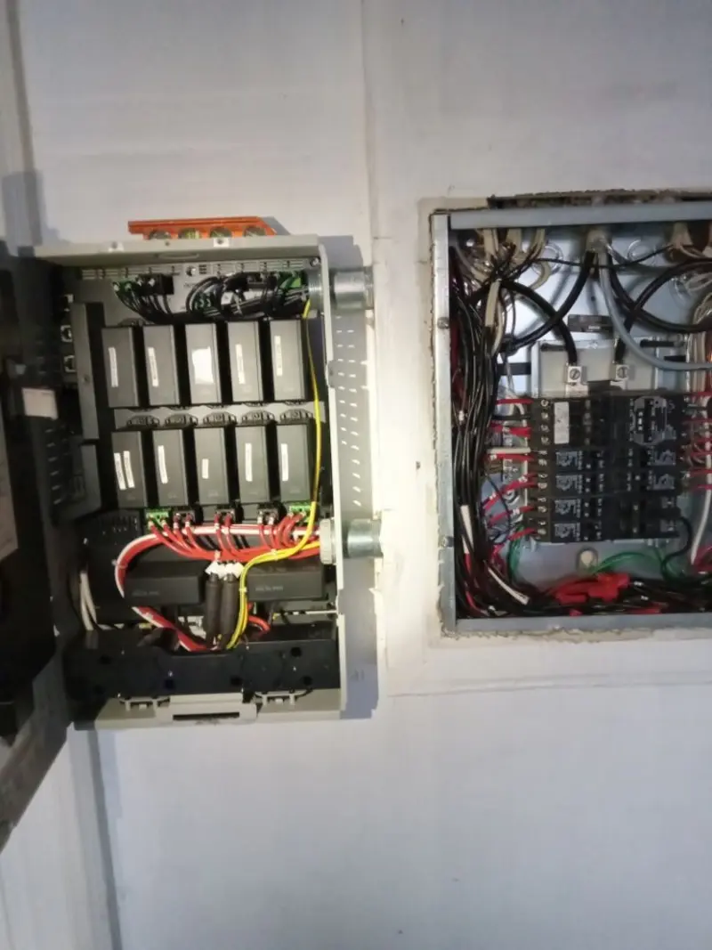 Electrical panel upgrade completed for Security Camera Wiring in Big Bear Lake